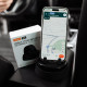 Автомобильный держатель для телефона с интеллектуальным электрозажимом
