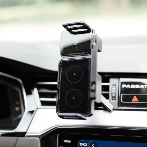 Автомобільний тримач X06 з бездротовою зарядкою 15W 