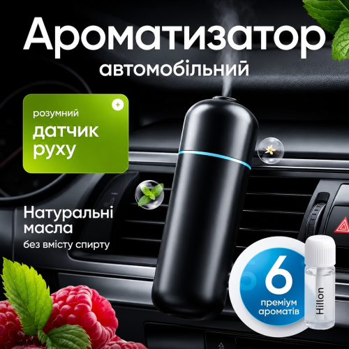 Преміум аромадифузор в авто — 6 різних ароматів у комплекті