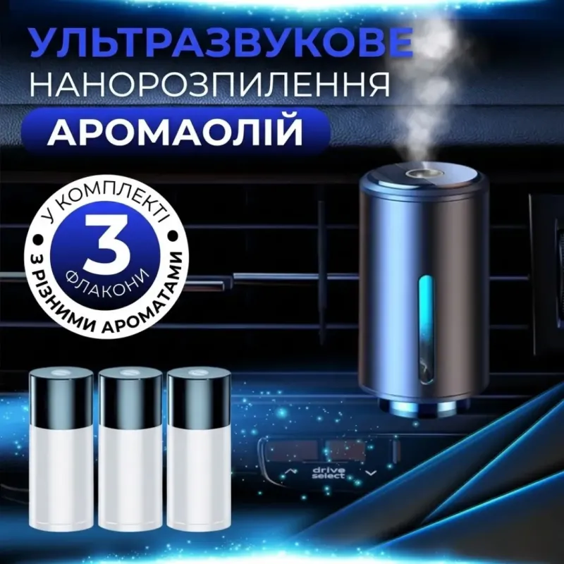 Ароматизатор автомобильный, Аромат цветочный+Морской +Хилтон, 10 мл