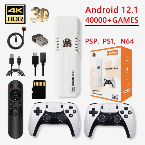 НОВИНКА 2026! Ігрова консоль DATA FROG K8Pro — 2 в 1 (Android TV 12.1 + ретро-система, 40 000 ігор)