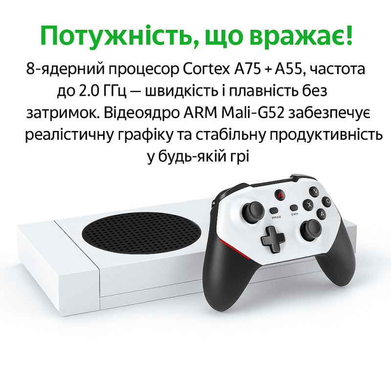 Игровая приставка 4K • 30 000+ игр • 128 ГБ • 2 беспроводных геймпада • HDMI (PS2 / PSP / SEGA / Nintendo)