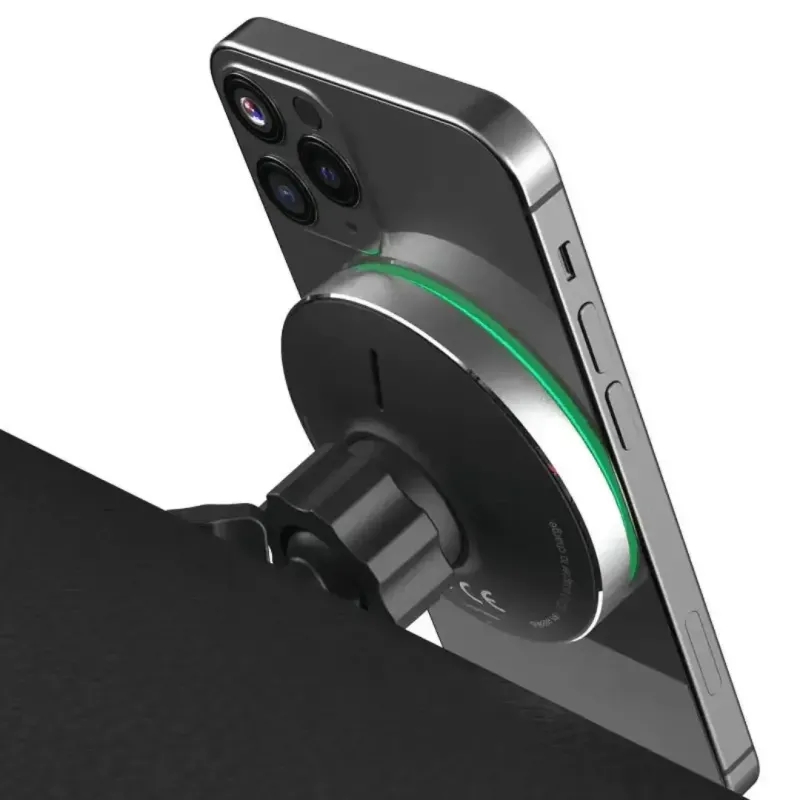 Беспроводная зарядка для iPhone с MagSafe магнитная быстрая для телефона iPhone 12, 13, 14, 15, 16, 17, автомобильное зарядное устройство адаптер держатель с магсейф в машину зарядник для айфон, 15 Вт