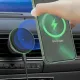 Беспроводная зарядка для iPhone с MagSafe магнитная быстрая для телефона iPhone 12, 13, 14, 15, 16, 17, автомобильное зарядное устройство адаптер держатель с магсейф в машину зарядник для айфон, 15 Вт